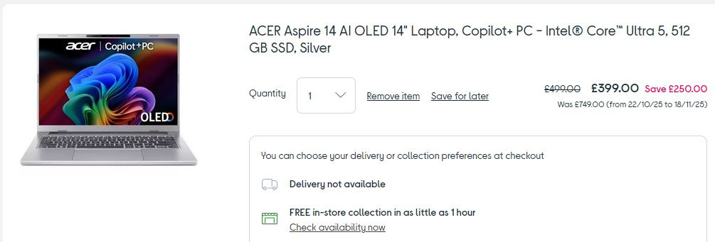ACER OLED DEAL CURRYS.JPG