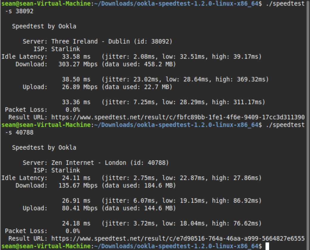 Starlink Speedtest Latency Ireland vs UK.png