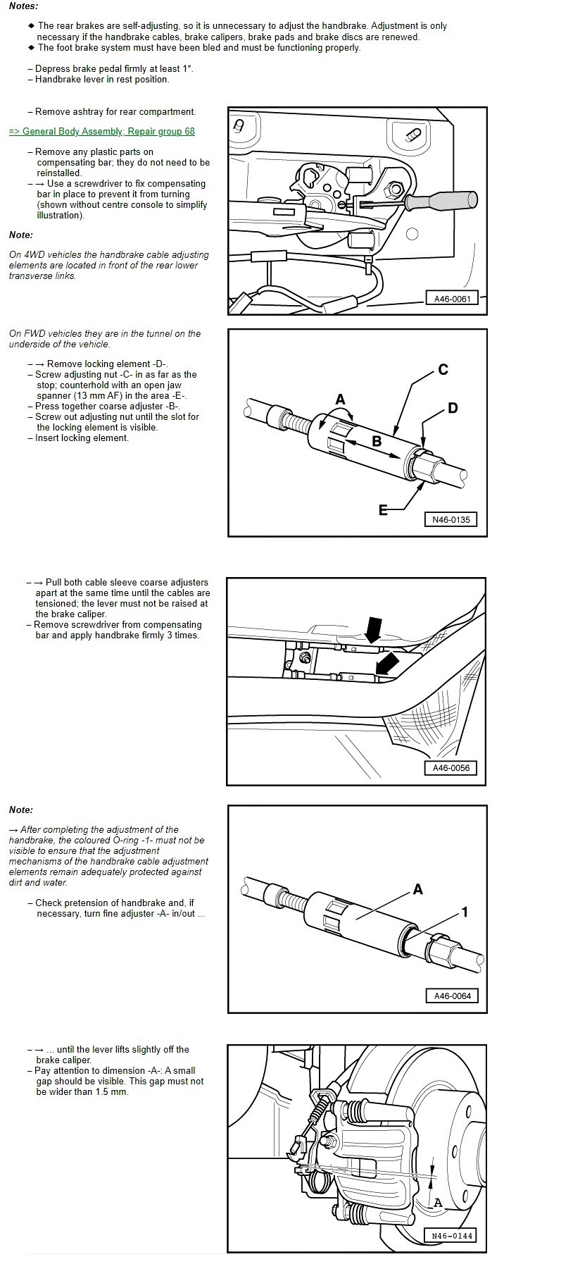 Audi A4 B7 handbrake too loose — boards.ie Now Ye're Talkin'