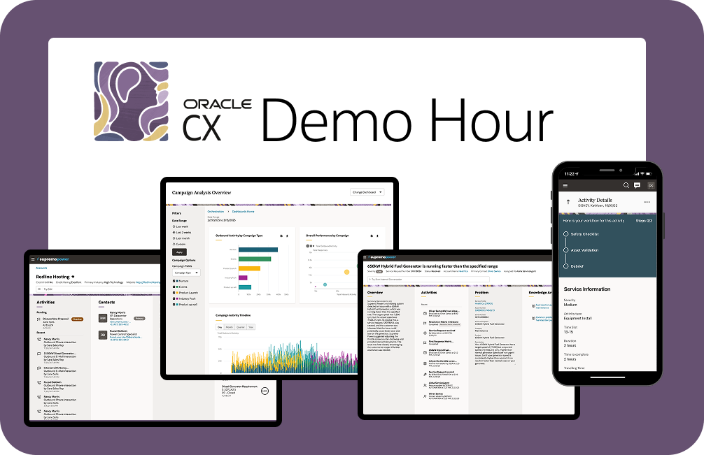 Oracle Customer Experience Demo Hours — Cloud Customer Connect