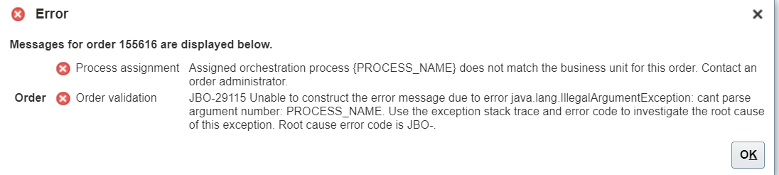 Getting Error while submitting the sale order in fusion — Cloud ...