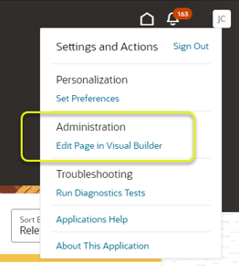 Unable to access Visual Builder — Cloud Customer Connect