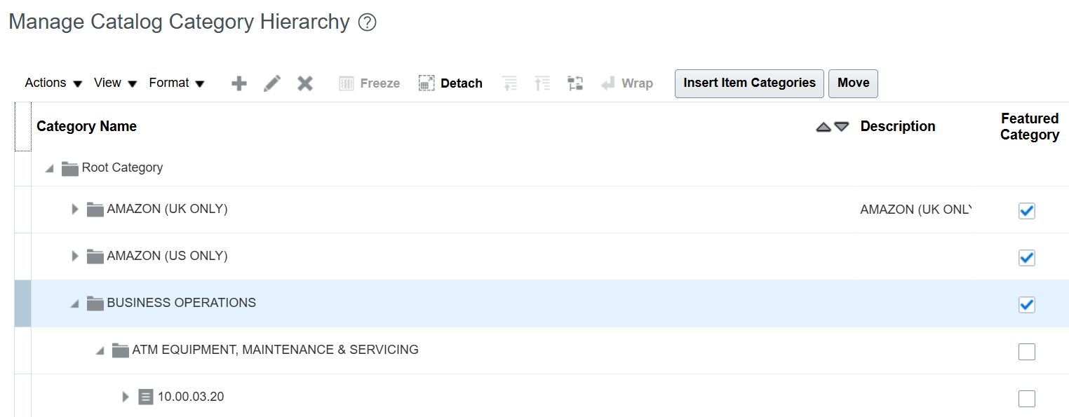 not able to see newly defined Featured Category(catalog category