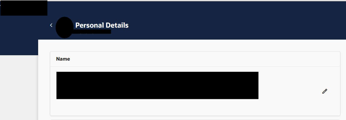 Redwood not enabled for Personal details page under My Public Info ...