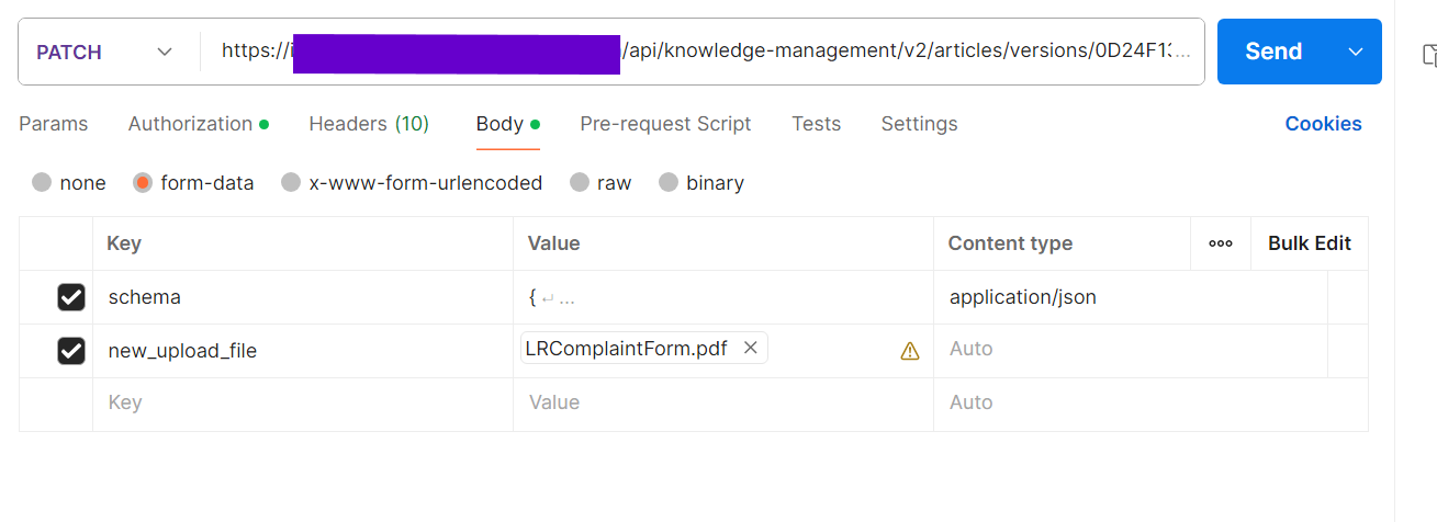 How to update an existing article to add an attachment through REST API ...