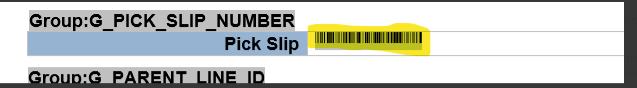 Unable to see Pick slip number barcode on Movement Request Pick Slip ...