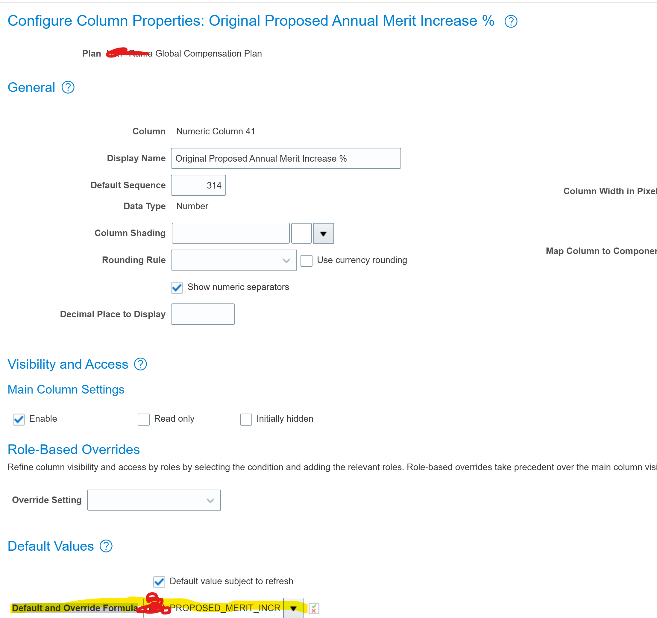 SQl query to find Default and Override Formula in HCM Compensation plan ...