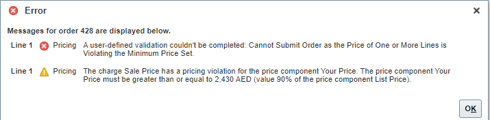 order approvals based on pricing guidelines — Cloud Customer Connect