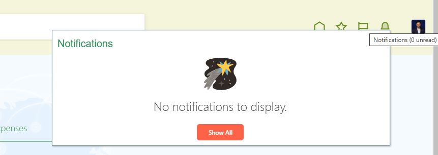 Is it possible to show a custom task notification on the bell button in ...