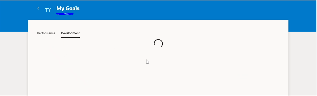 Redwood Goal page error- page keeps loading — Cloud Customer Connect