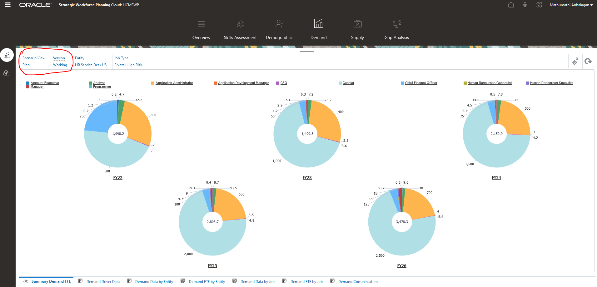 What are the purposes and uses of Scenario view and version in the ...