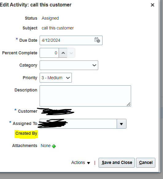 Unable to see "Created By" for Activities in Collections — Cloud ...