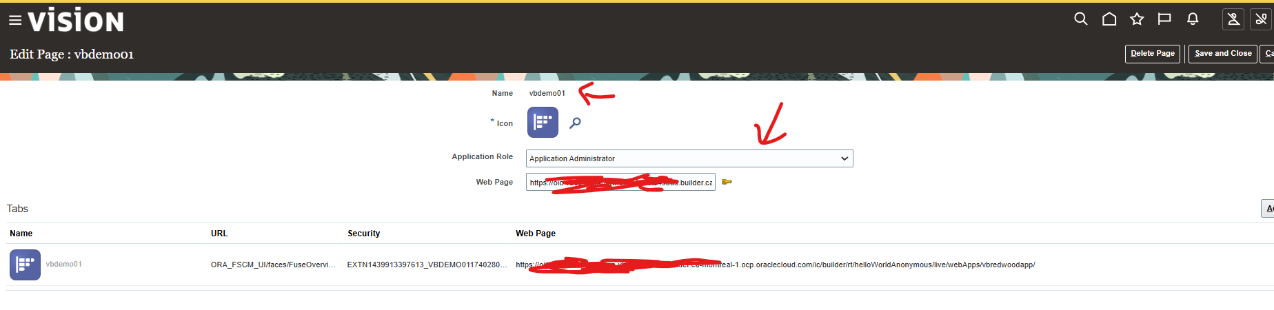 visual builder tile not showing in fusion with page integration — Cloud ...