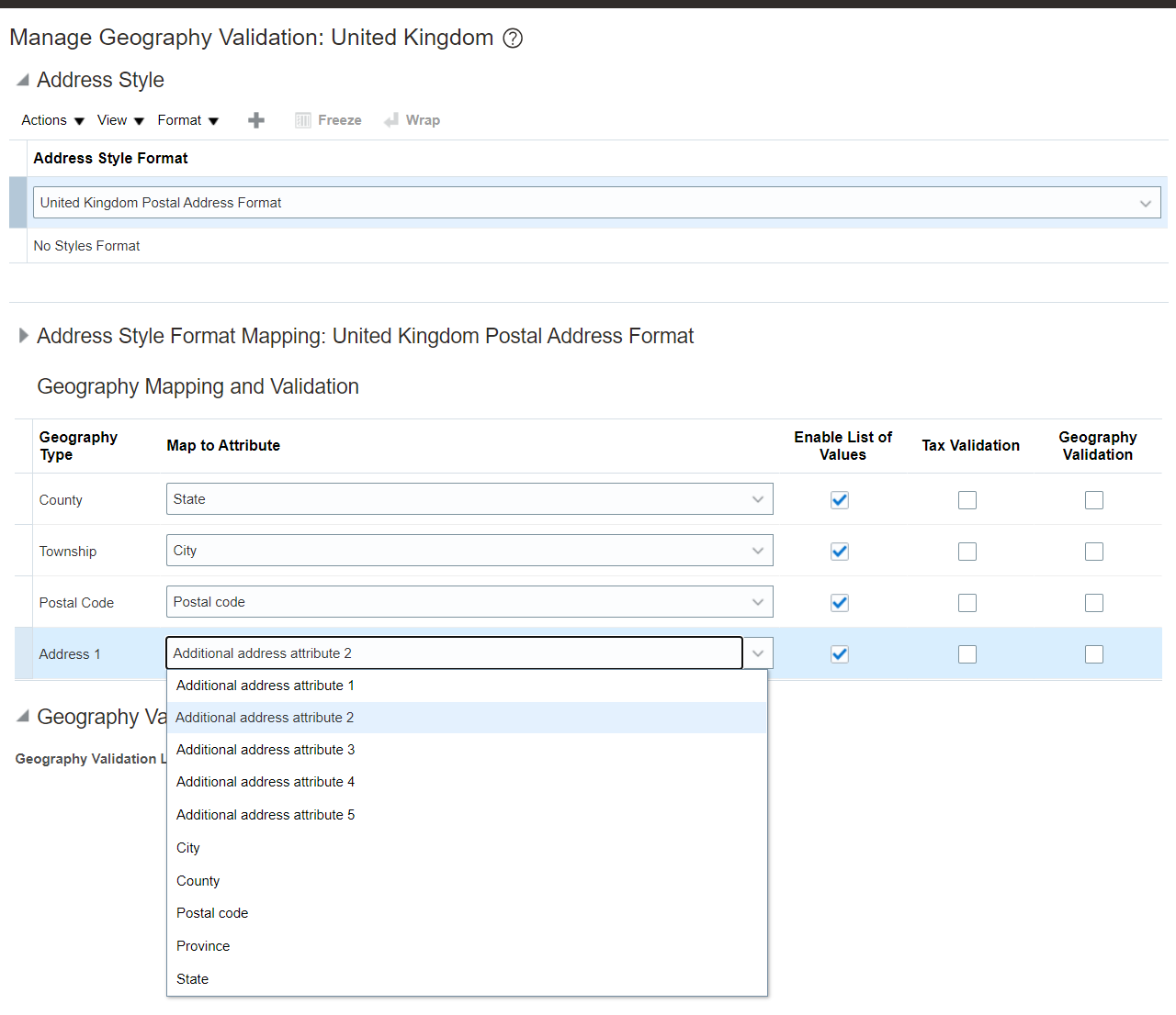 Address Line 1/2/3 Validation — Cloud Customer Connect