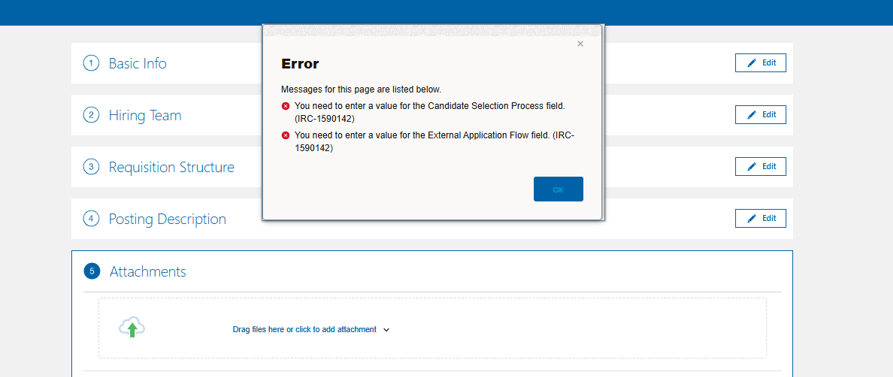 What means the error IRC - 1590142? — Cloud Customer Connect
