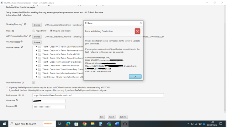 New Helper Tool issue (24C) — Cloud Customer Connect