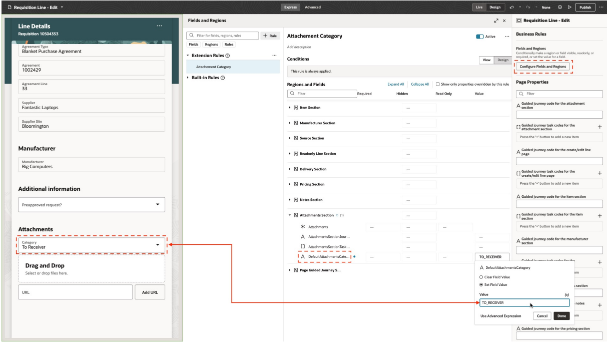 Set a default Attachment Category on Requisition Lines in the RSSP ...