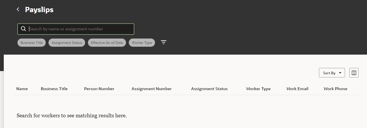 Not able to search employee in Redwood Payslip Page — Cloud Customer ...
