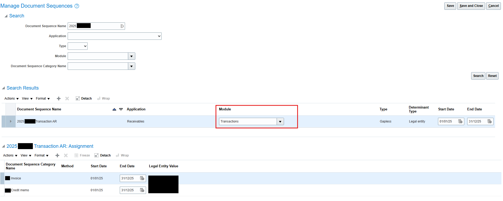 What is the impact of changing the "Module" field in "Manage Document ...