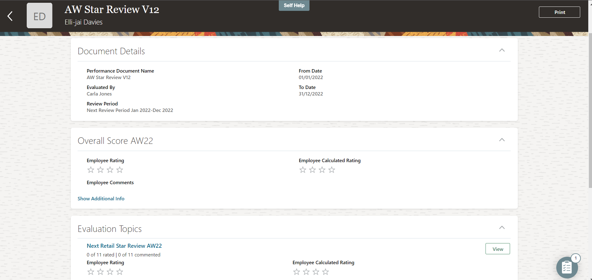 Newly created performance document not showing in the 'process mass ...