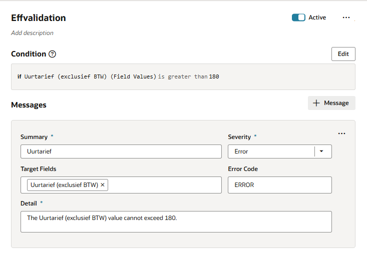 VBS validation rule on Assignment Extra Info is not working as expected ...