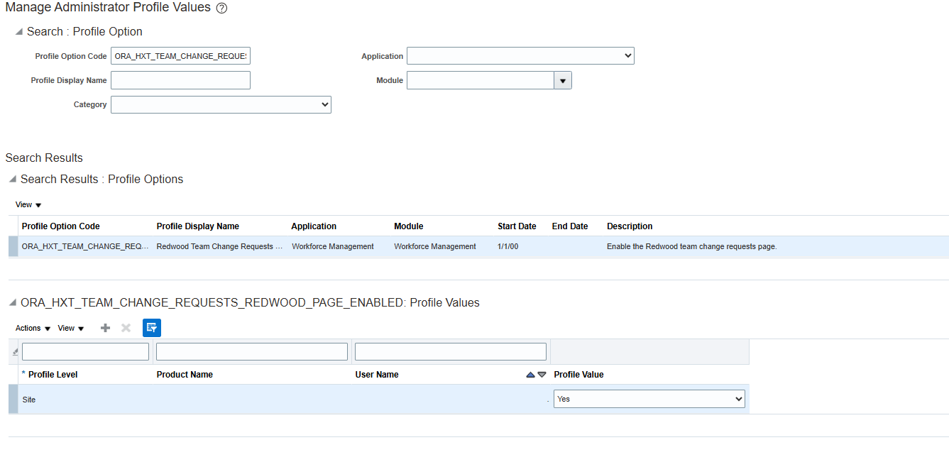 Team Change Request Redwood page not showing up under My Team Tab ...