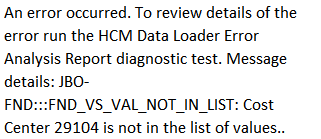 Data Overload Error Code CostAllocationAccountv3.dat HDL load error — Cloud Customer Connect