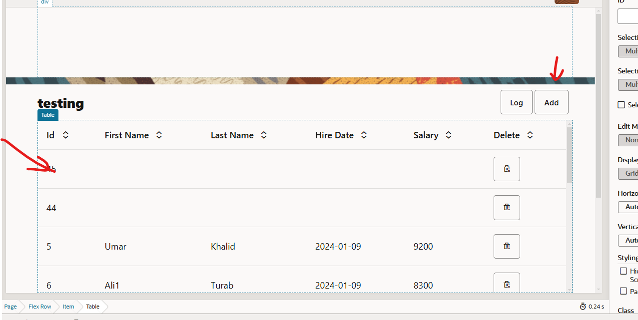 adding new row at the top of table or at the end in editable table ...