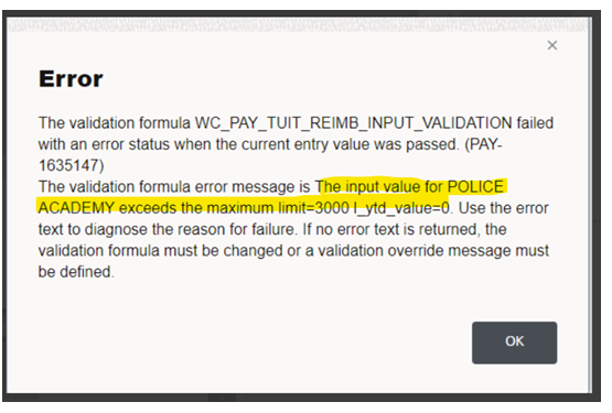 Formatting Error Message Returned from Element Input Validation Fast ...