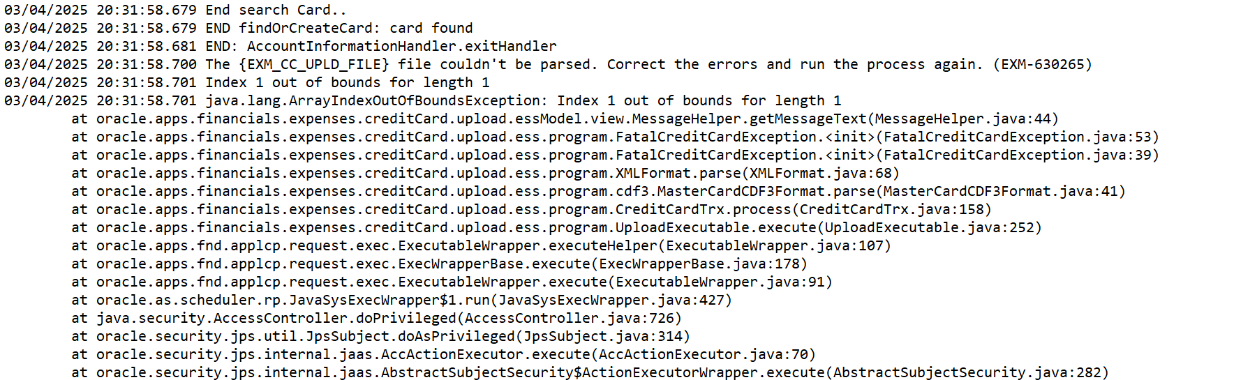 Robertmaplesoap様 リクエスト 1 The {EXM_CC_UPLD_FILE} file couldn't be parsed. Correct the
