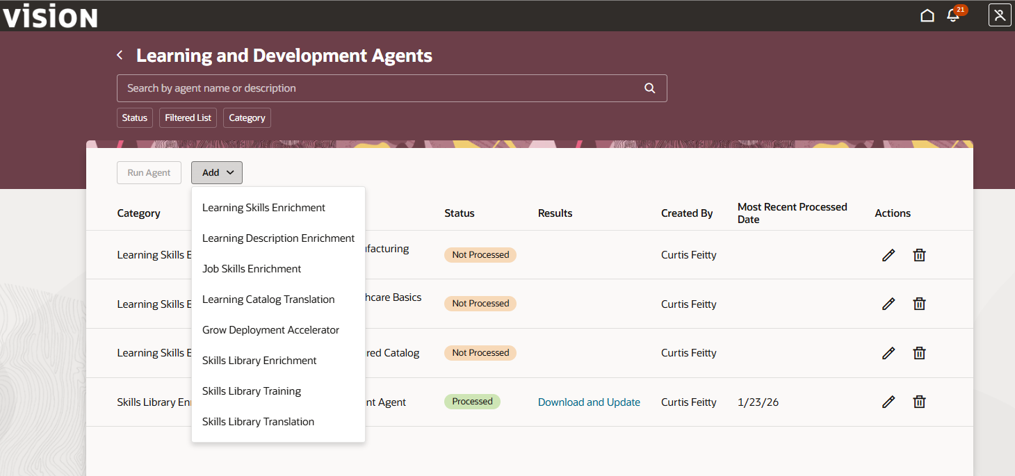 Skill Library Description Agent — Cloud Customer Connect