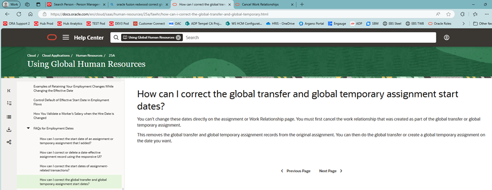 Redwood Cancel Work Relationship Global Transfer Payroll Error Message ...