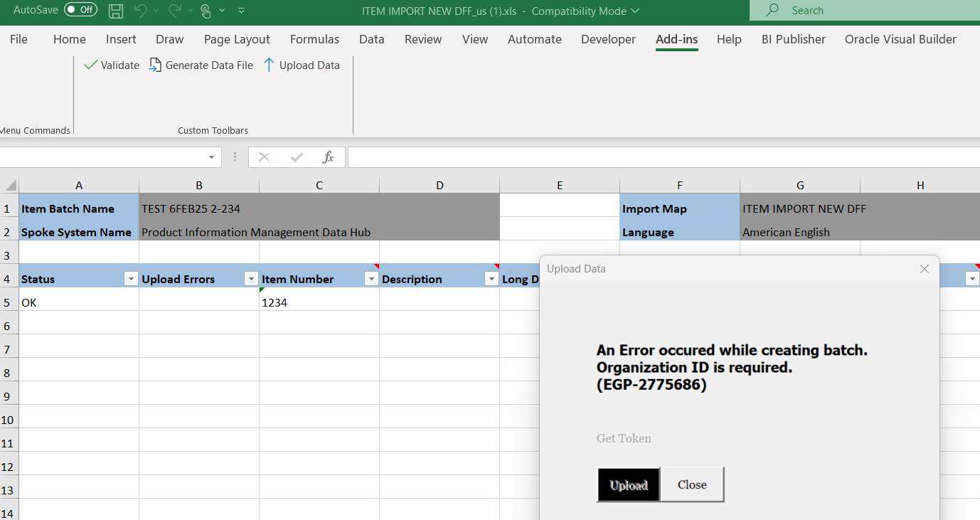 Can we create Item batches using Item Import Data template — Cloud ...