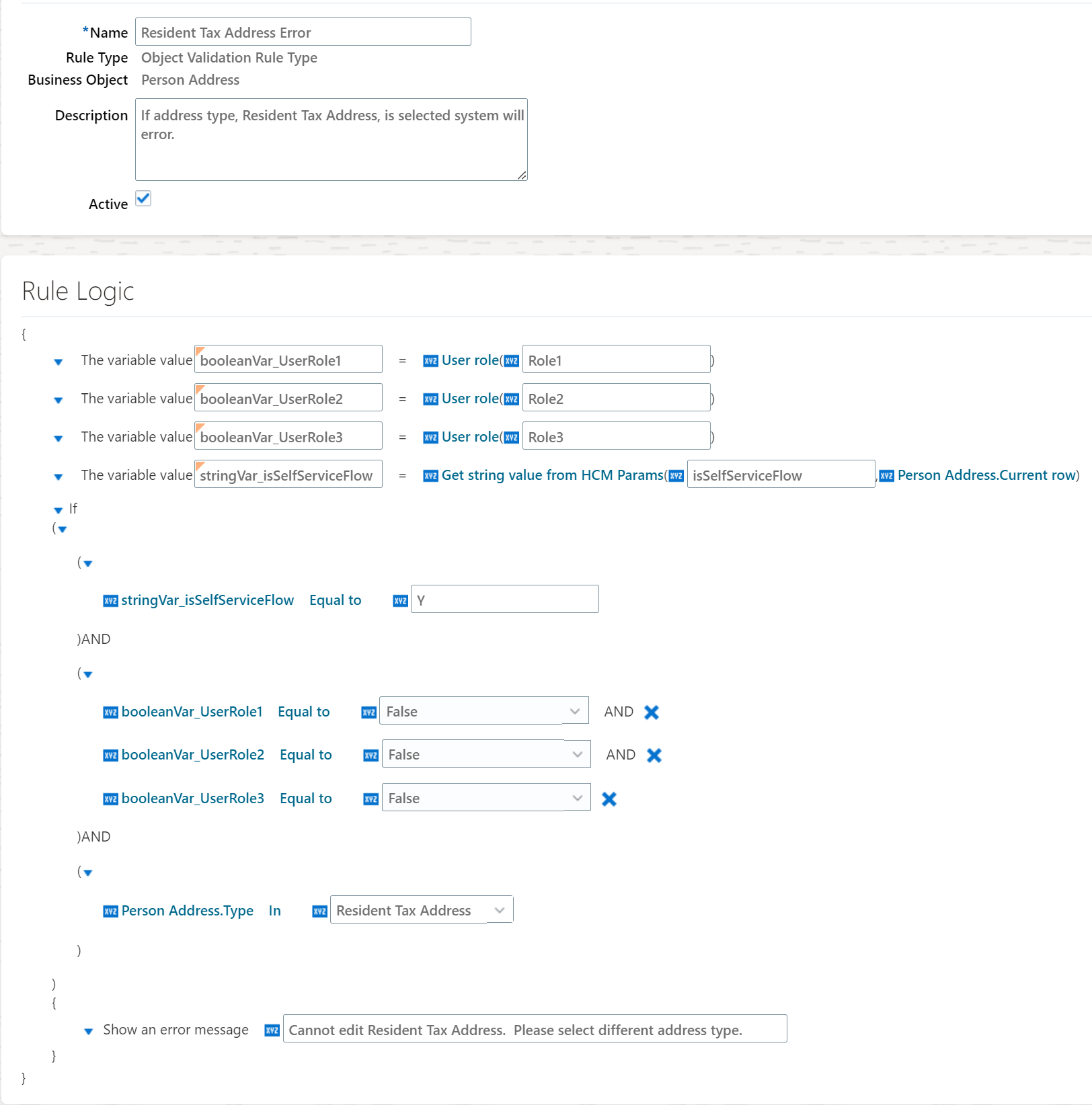 Person Address Autocomplete Validation Rule not working in Redwood ...