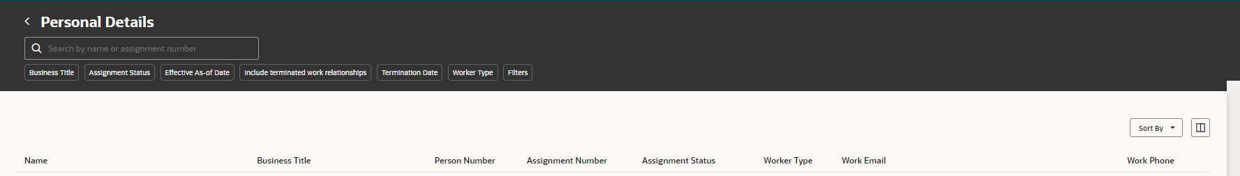 Can we change the default Column in Personal Details Redwood — Cloud ...