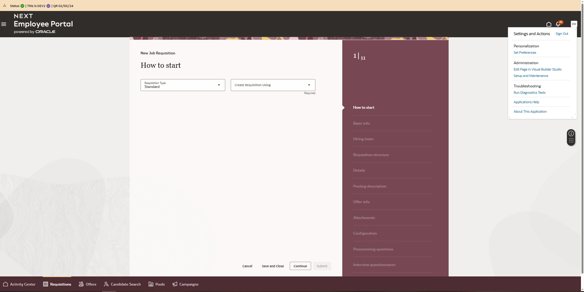 VBS not referencing correct page your viewing — Cloud Customer Connect