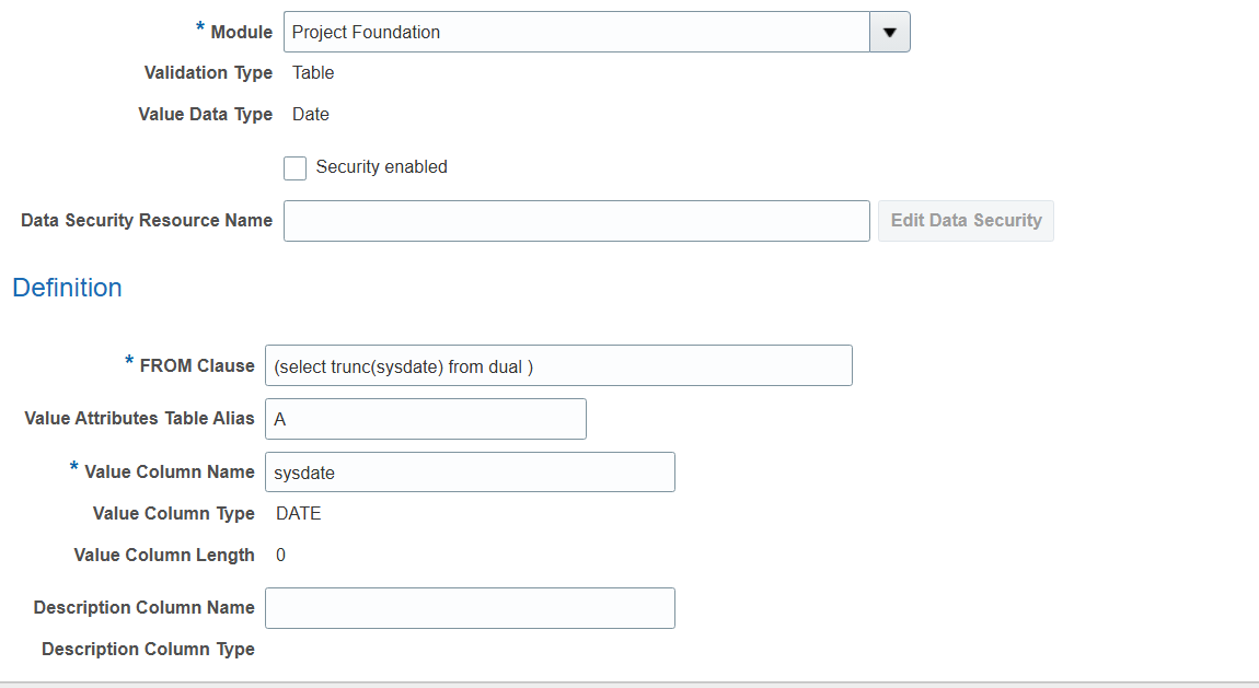 Project descriptive flex field validation to Date DFF in Project Header ...