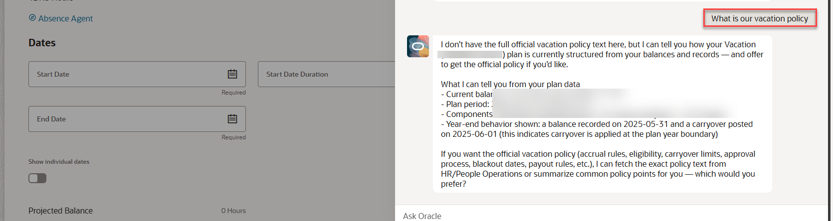 Documents not displaying when asking question in Absence — Cloud ...