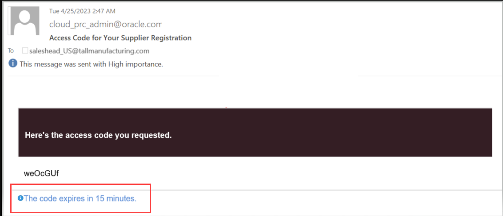 Access Code for NEXT GENERATION USER EXPERIENCE FOR SUPPLIER SELF ...