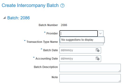 Provider not show during the Intercompany transaction creation — Cloud ...