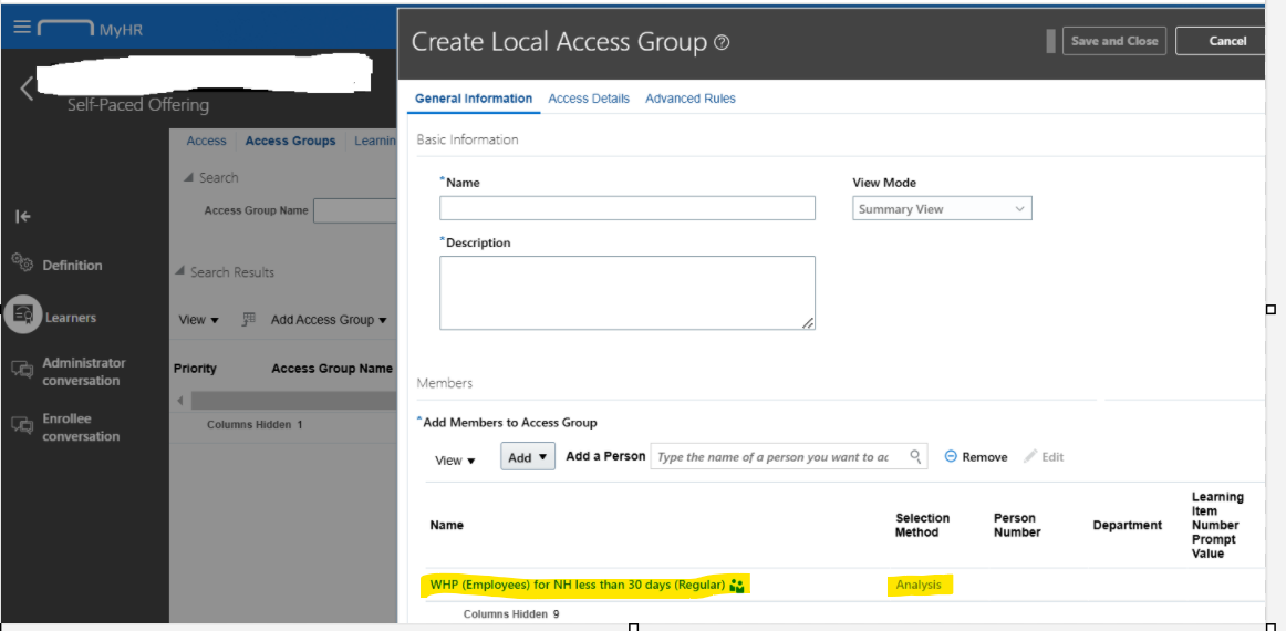 Learning Sql to fetch Analysis Report Criteria — Cloud Customer Connect