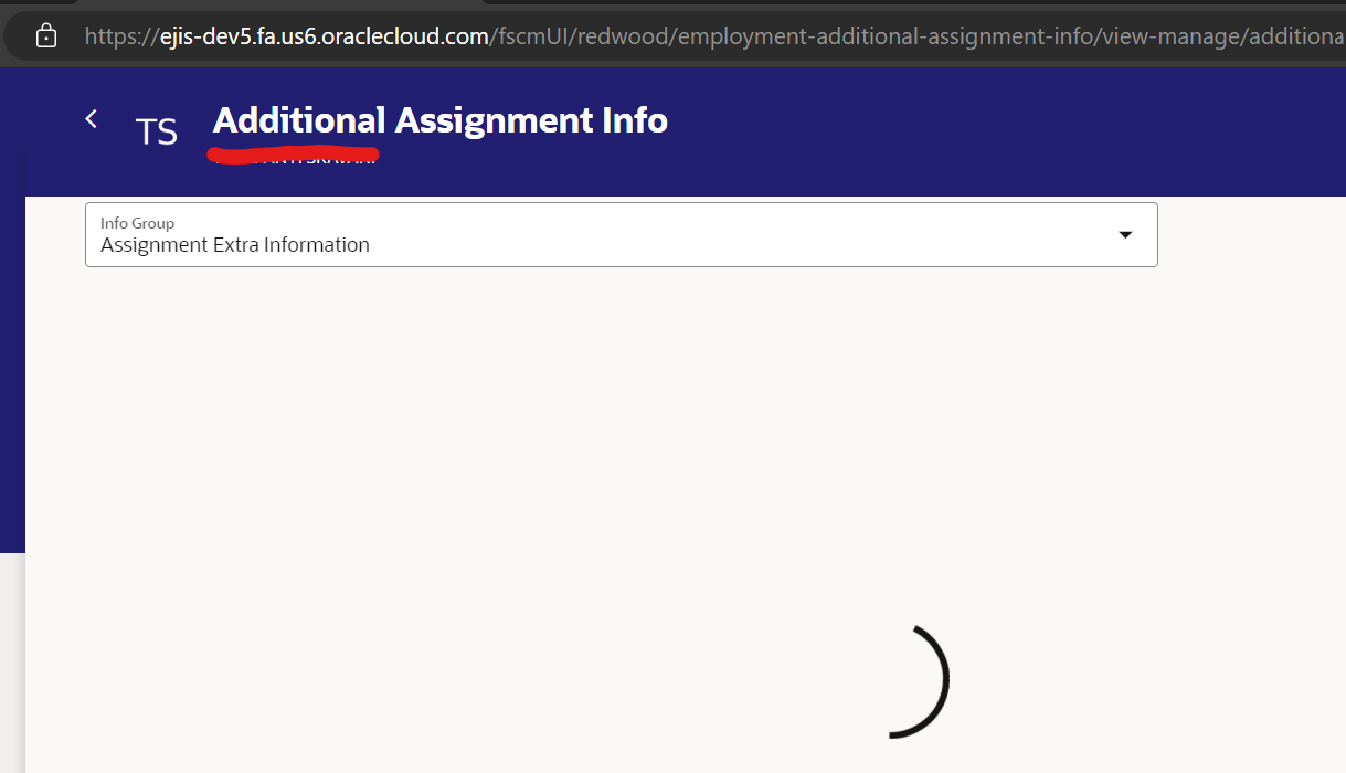 redwood additional assignment info page not loading — Cloud Customer ...