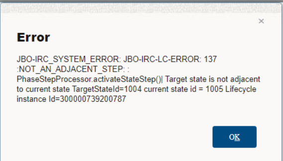 An error occurred when canceling a Job Requisition — Cloud Customer Connect