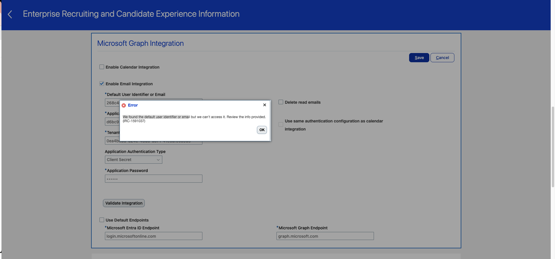 Steps to Configure Microsoft Graph API Integration — Cloud Customer Connect