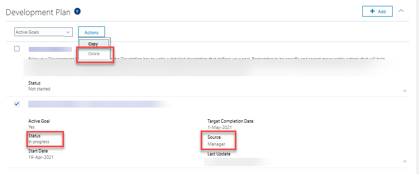 Completed Career Development Goal - Unable to Delete — Cloud Customer ...