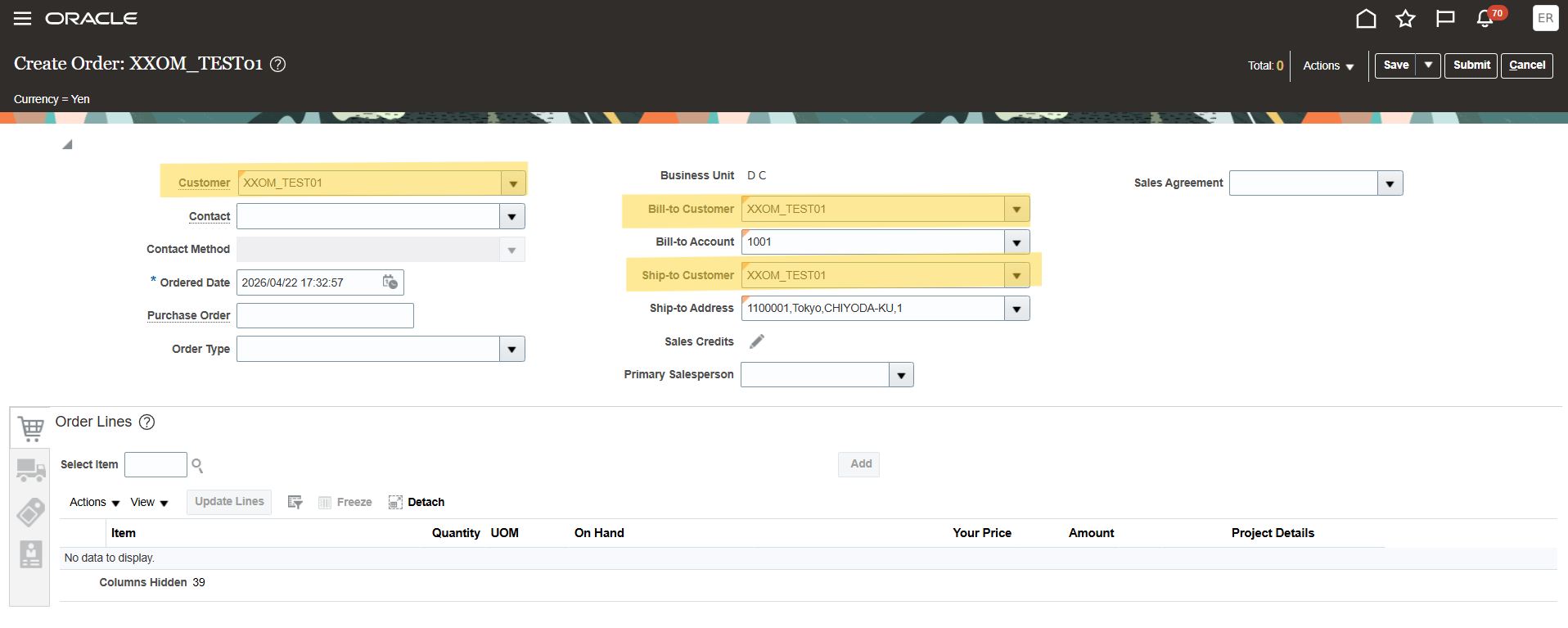 We want to limit customer choices when creating a sales order — Cloud ...