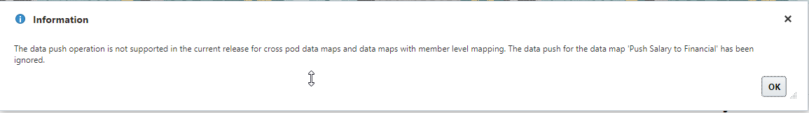 Member Mapping in Data Map not Available — Cloud Customer Connect