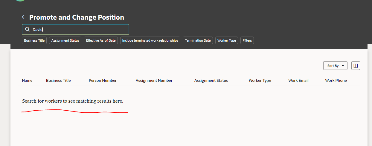 Search is not working in Redwood CoreHR pages — Cloud Customer Connect