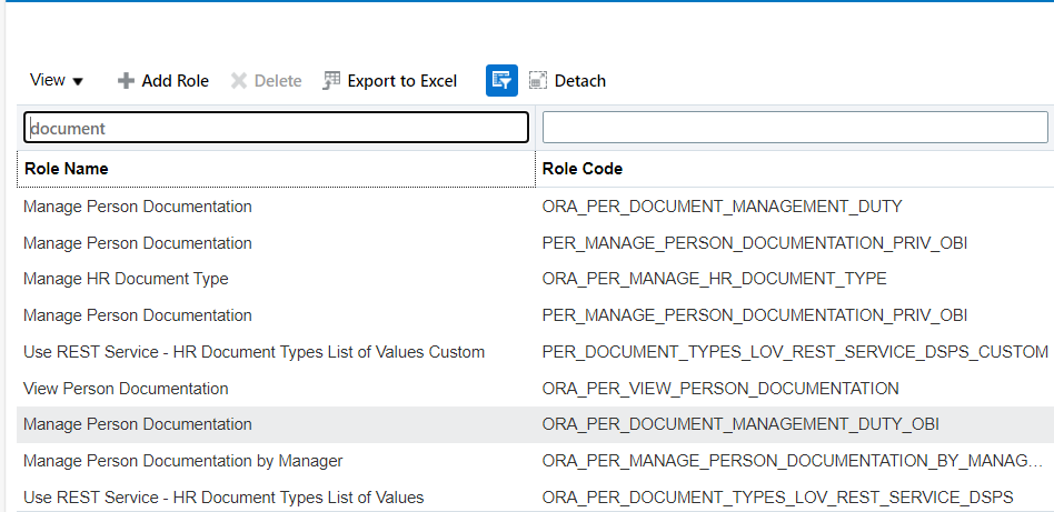How do I add Document Type to a security roles Data Role and Security ...