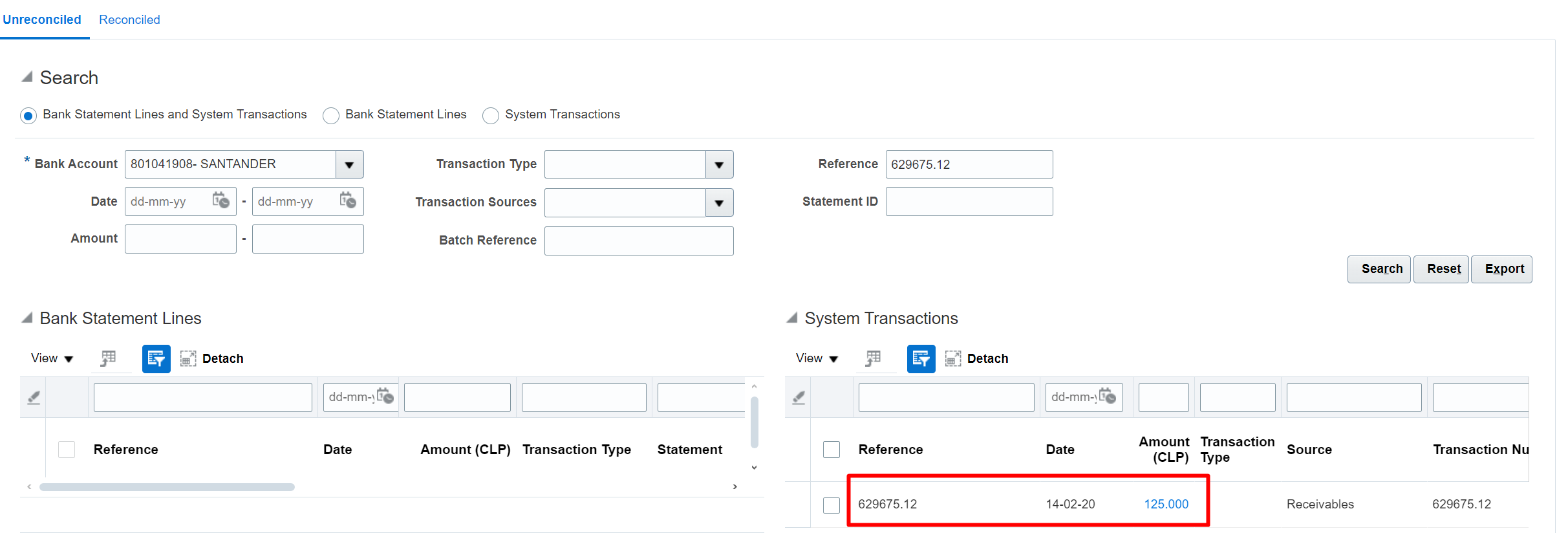 Restriction on unapplied receipts — Cloud Customer Connect